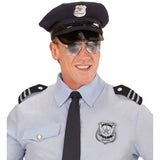 Police costume accessories with silver badge and shoulder pieces