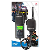 Packaging for police radio toy prop