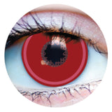 Primal contact lenses for Yor Forger in red with a pink ring towards the outer rim.