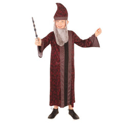 Official Professor Dumbledore child robe with wizard hat and beard for Book Week