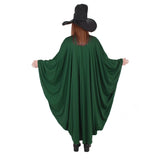 Professor McGonagall Harry Potter Adult Costume, green, ankle length plus black hat.