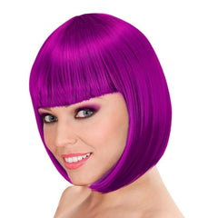 Purple Lou Lou wig in classic bob style