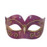 Purple and gold eye mask