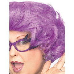 Purple - The Dame Wig, style wig for dame edna.
