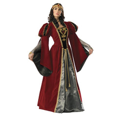 Queen Anne medieval dress hire costume front view