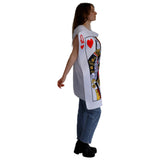 Queen of Hearts Card adult novelty costume side view