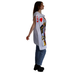 Queen of Hearts Card adult novelty costume front view