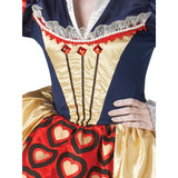 Queen of hearts costume with detailed bodice