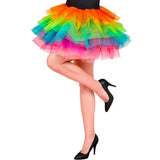 Adult Rainbow Tutu Skirt 45cm with layered multicoloured net 