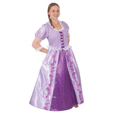 Side view of rapunzel adult disney costume