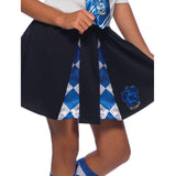 ravenclaw skirt for child with plaid accents in pleats.