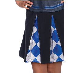 ravenclaw adult skirt with two pleats and pattern in pleat.