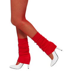 Red Legwarmers, knit perfect 80s accessory.