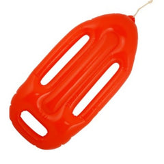 Red Life Saver Float 64 cm – inflatable red float prop for lifeguard and beach costumes
