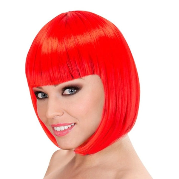 Red Lou Lou Wig – Classic Bob Style Front View