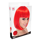 Red Lou Lou Classic Bob Wig in Widmann Packaging