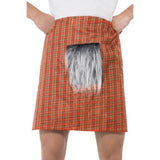 red tartan kilt Scottish fancy dress adult
