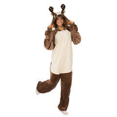 Adult reindeer furry onesie Christmas costume