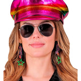 1980s costume jewellery featuring fun star-shaped earrings for retro dress-up