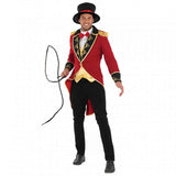 Adult Ringmaster costume with tails, waistcoat, shirt, bowtie, and hat – perfect for circus, TV, and movie themes.