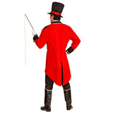 Back of ringmaster costume, showing long tail coat 