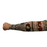 rock band tattoo sleeve single arm fake tattoo costume accessory