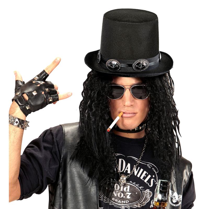 Rock Star Top Hat – 1980s Rock & Roll Costume Accessory – Cracker Jack ...