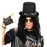 Rock star top hat with detailed band