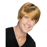 Rocket Man Wig - Light Brown, short golden brown shade with sweeping fringe.