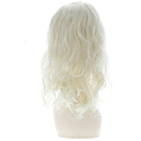 Back view of the licensed Rocky Horror Riff Raff Wig, showing the shoulder-length blonde hair slicked back.