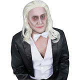 Licensed Rocky Horror Riff Raff Wig, shoulder-length blonde wig slicked back for an authentic look