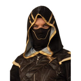 Ronin Deluxe AVG4 Adult Costume, hood with digital print, half mask.