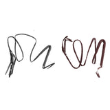 Western-style rope whip costume accessory in black or brown
