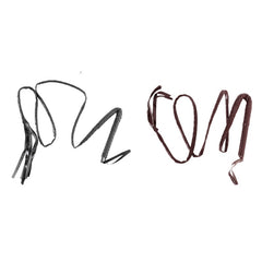 Western-style rope whip costume accessory in black or brown