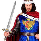 King with royal sword