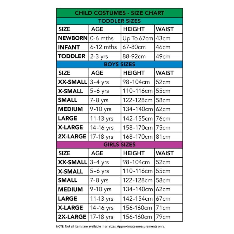 Sizing Chart