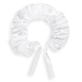 White satin ruff collar accessory for nobleman costume