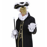 Theatrical satin ruff collar for stage costumes