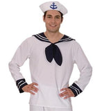 Sailor costume hat and uniform detail for nautical themed events