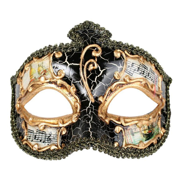 Black and gold Salvatore masquerade eye mask