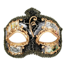 Black and gold Salvatore masquerade eye mask