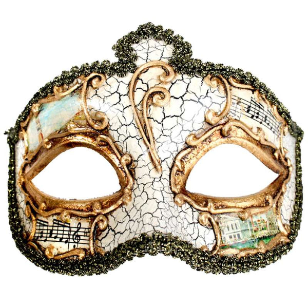 Cream Salvatore Venetian masquerade eye mask