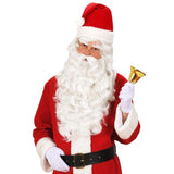 Santa wig with long wavy beard and separate moustache