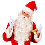 Santa Claus shoulder-length curly wig and beard set