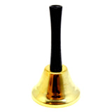 Santa Hand Bell – gold Christmas bell with handle for Santa costumes and festive events