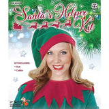 Elf hat and red collar Christmas accessory set