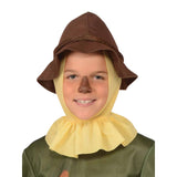 Close up of scarecrow child costume hat and haaddress