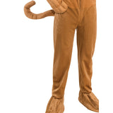 Scooby Doo character velour jumpsuit with attached tail and boot covers