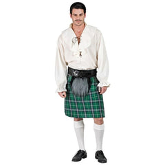 Scottish Kilt with Sporran for adult men – front view