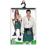 Scottish Kilt with Sporran adjustable S–XL – Widmann packaging